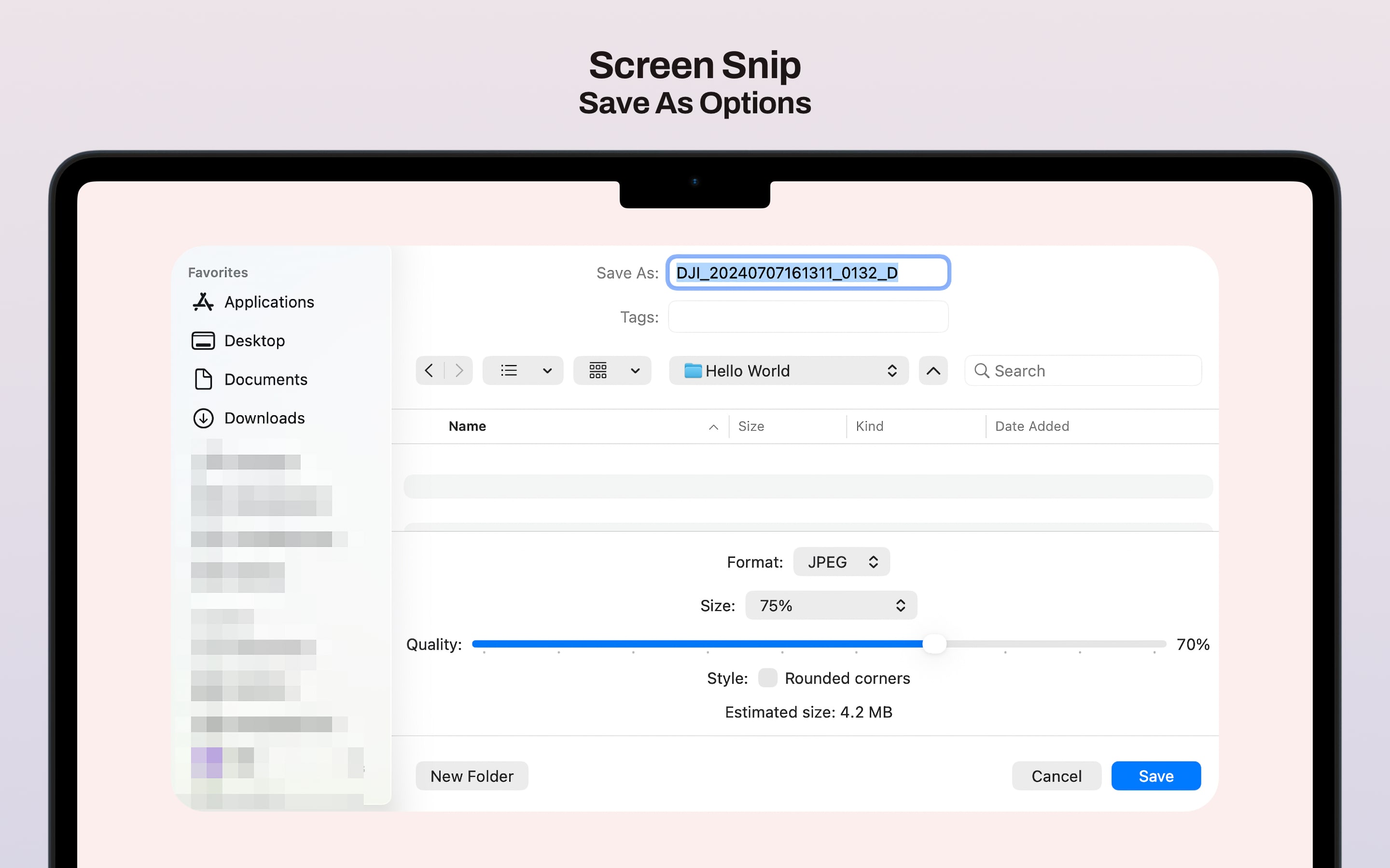 Screen Snip showing an annotated screenshot preview